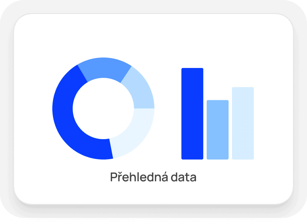 Ukázka CRM: přehledné grafy a statistiky dat