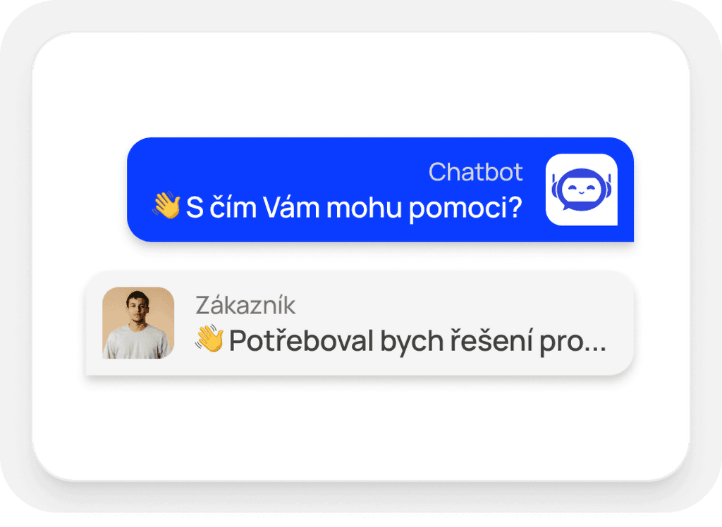 Ukázka chatbota: AI odpovídá zákazníkovi na dotaz